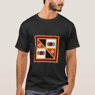 Abstract Afrikaans tribaal geometrisch patroon T-shirt
