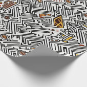 Abstract Afrikaans tribaal patroon Cadeaupapier (Hoek)