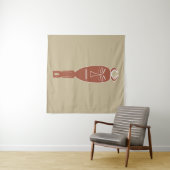 Abstract Afrikaans tribaal portret Wandkleed (In Situ (horizontaal))