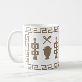 Abstract Afrikaans tribaal ritueel scene kunst Koffiemok