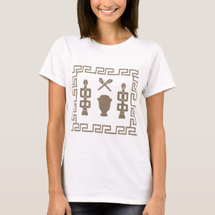 Abstract Afrikaans tribaal ritueel scene kunst T-shirt