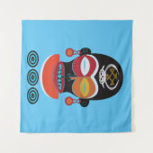 Abstract afrikaans tribal kleurrijk masker wandkleed (Voorkant (horizontaal))