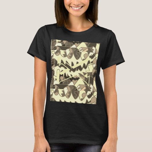 ABSTRACT AFRIKAANSE ABORIGINAL TYPE ART T-SHIRT (Voorkant)