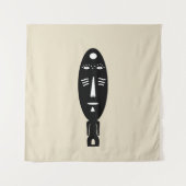 Abstract-Afrikaanse inheemse kunst Wandkleed (Voorkant)