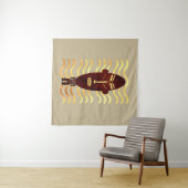 Abstract-Afrikaanse inheemse kunst Wandkleed (In Situ (horizontaal))