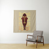 Abstract-Afrikaanse inheemse kunst Wandkleed (In situ)