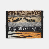 Abstract Afrikaanse proefontwerp 2 Fleece Deken (Voorkant (Horizontaal))