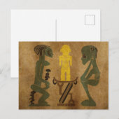 Abstract Afrikaanse rituele taferelen kunst Briefkaart (Voorkant / Achterkant)