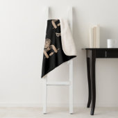 Abstract-afrikaanse stam kunst sherpa deken (In situ)