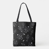 Abstract Afrikaanse stam-tatoeage gezichtskunst Tote Bag (Achterkant)