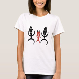 Abstract Afrikaanse stamdansscène T-shirt