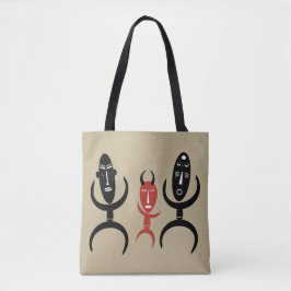 Abstract Afrikaanse stamdansscène Tote Bag