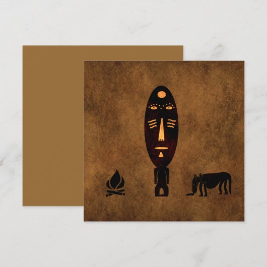 Abstract-Afrikaanse stamkunst (Voorkant / Achterkant)