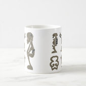 Abstract-Afrikaanse stamkunst Koffiemok (Center)