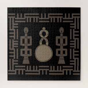 Abstract-Afrikaanse stamkunst Legpuzzel