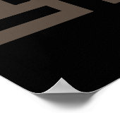 Abstract-Afrikaanse stamkunst Poster (Hoek)