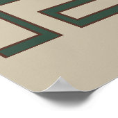 Abstract-Afrikaanse stamkunst Poster (Hoek)