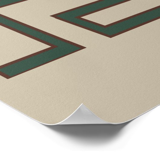 Abstract-Afrikaanse stamkunst Poster (Hoek)