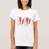Abstract-Afrikaanse stammenkrijgerskunst T-shirt (Voorkant)