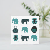 Abstract-Afrikaanse stammenkunst (Staand voorkant)