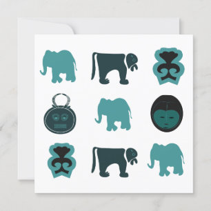 Abstract-Afrikaanse stammenkunst