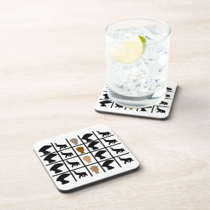 Abstract-Afrikaanse stammenkunst Bier Onderzetter