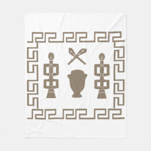 Abstract-Afrikaanse stammenkunst Fleece Deken