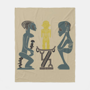 Abstract-Afrikaanse stammenkunst Fleece Deken
