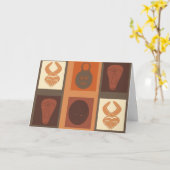 Abstract-Afrikaanse stammenkunst Kaart (Gele Bloem)