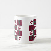 Abstract-Afrikaanse stammenkunst Koffiemok (Center)