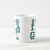 Abstract-Afrikaanse stammenkunst Koffiemok (Center)