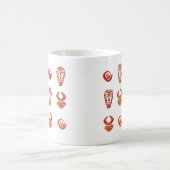 Abstract-Afrikaanse stammenkunst Koffiemok (Center)