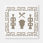 Abstract-Afrikaanse stammenkunst Magneet (Voorkant)