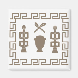 Abstract-Afrikaanse stammenkunst Magneet