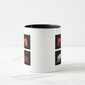 Abstract-Afrikaanse stammenkunst Mok (Midden)