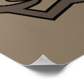 Abstract-Afrikaanse stammenkunst Poster (Hoek)