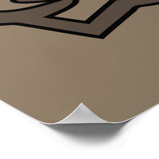 Abstract-Afrikaanse stammenkunst Poster (Hoek)