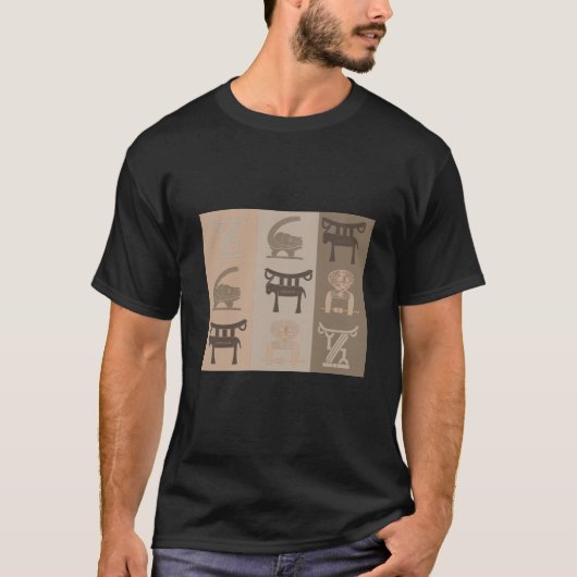 Abstract-Afrikaanse stammenkunst T-shirt (Voorkant)