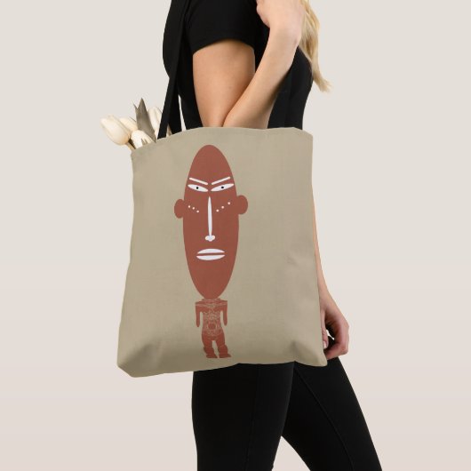 Abstract Afrikaanse stammenkunst Tote Bag (Dichtbij)