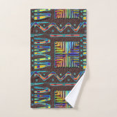 Abstract-Afrikaanse stammotif Bad Handdoek (Handdoek)