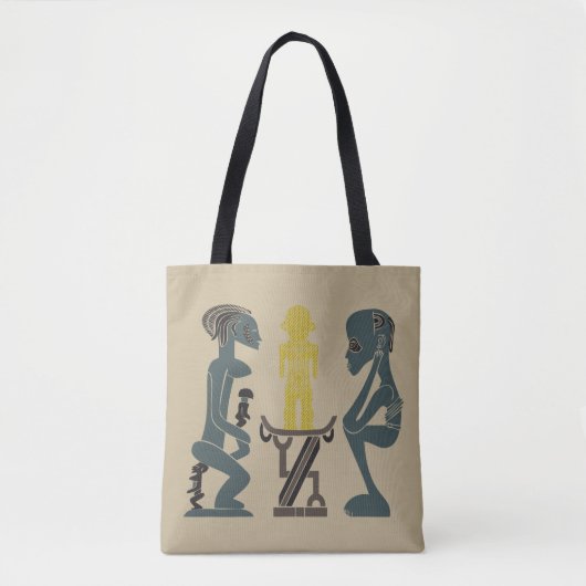 Abstract Afrikaanse stamtafereel Tote Bag (Voorkant)