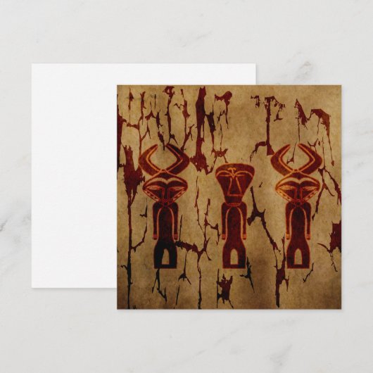 Abstract-afrikaanse stamtekening (Voorkant / Achterkant)