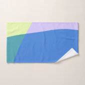 Abstract afspeeldeeg kleurblok lavender groen bad handdoek (Handdoek)
