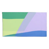 Abstract afspeeldeeg kleurblok lavender groen kussensloop (Achterkant-Rechts)