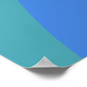 Abstract afspeeldeeg kleurblok lavender groen poster (Hoek)