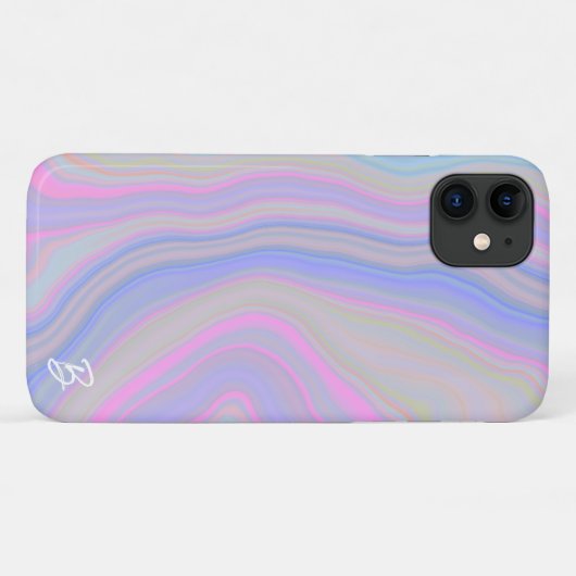 Abstract Agaat gepersonaliseerd telefoonhoesje Case-Mate iPhone Case (Achterkant (horizontaal))