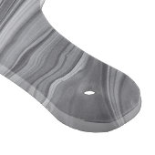 Abstract Agaat Grijs Marmer Swirl Snijplank (Hoek)