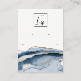 Abstract AGATE Navy Ketting dat Logo verdient Visitekaartje