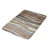 Abstract Agate Stripes Neutral Earth Tones Badmat (Gekanteld)