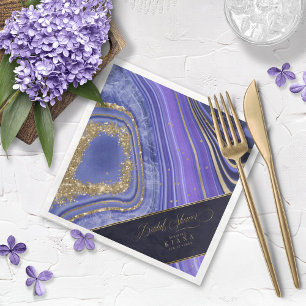 Abstract Agate Vrijgezellenfeest Midnight ID827 Servet